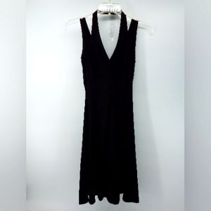 Vintage Halter Black Dress Minimalist Early 2000's 2000s S Simple